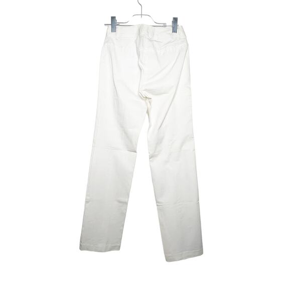 EXPRESS NWT Stretch Embroidered Straight Leg Dress Pants High Rise White Size 1 - Picture 2 of 9